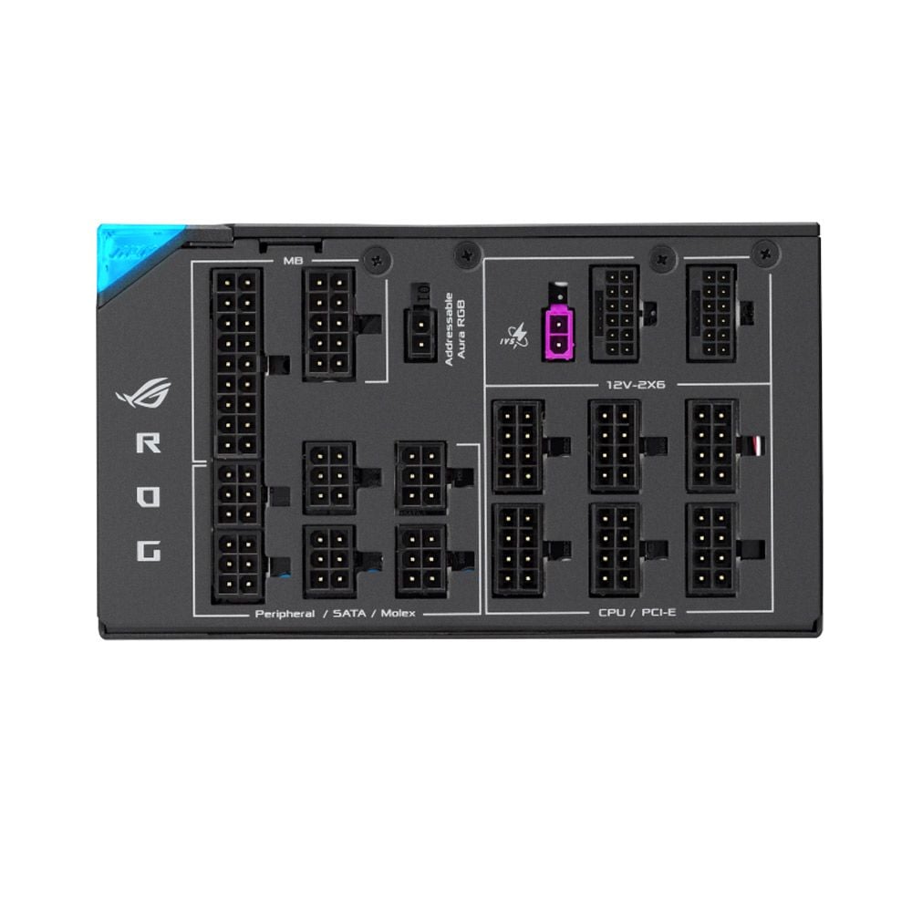 Nguồn ASUS ROG THOR 1600T3 ATX 3.1, PCIe 5.0, 80 Plus Titanium, Full Modular (1600W)