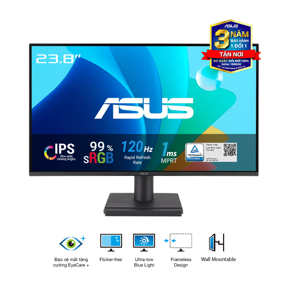 Màn Hình ASUS VA249HG (23.8 inch - IPS - FHD - 120Hz - 1ms)