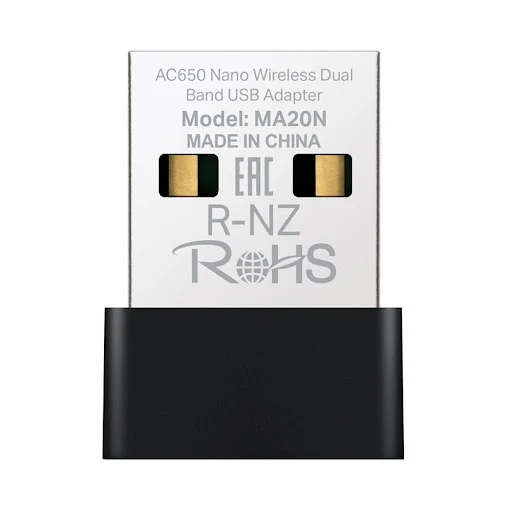 Thiết bị chuyển đổi/ USB WiFi 5 Mercusys MA20N (AC650/ Nano)