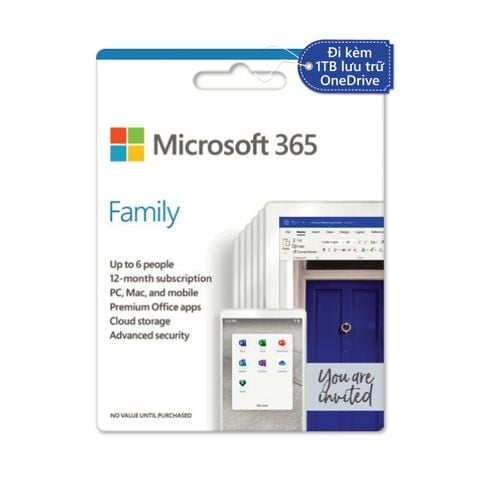 Phần mềm Microsoft 365 Family EP2-36890