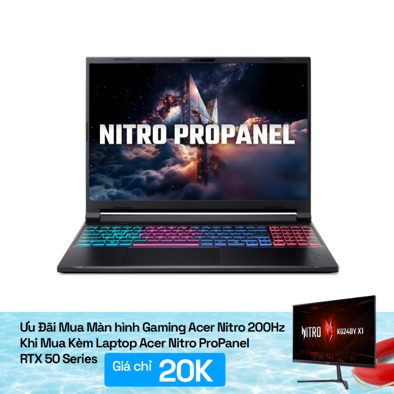 Laptop gaming Acer Nitro ProPanel ANV16S-61-R0B8