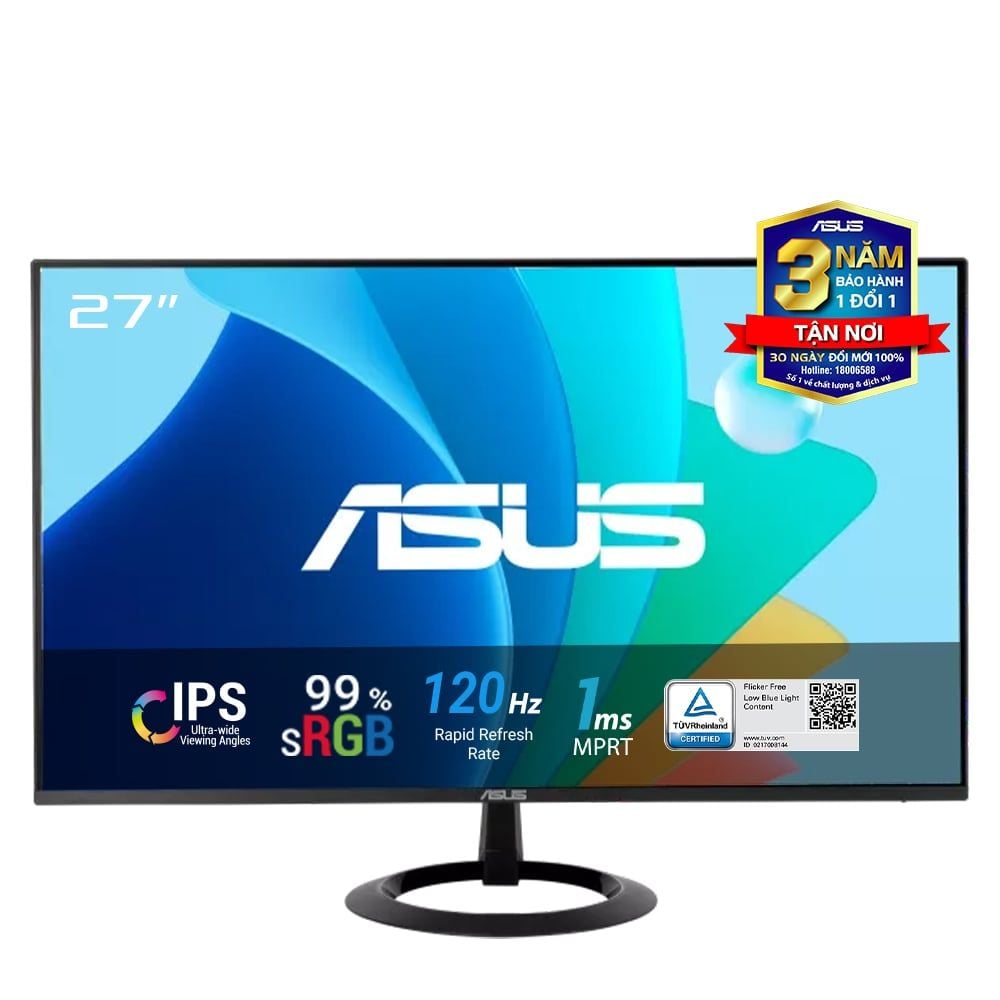 Màn hình ASUS VZ279HG 27" IPS 120Hz viền mỏng