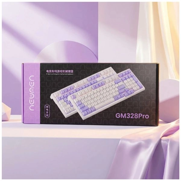 Bàn phím cơ Newmen GM328 Pro Red Switch (White-Purple)