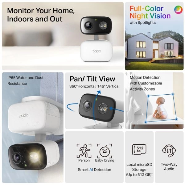 Camera AI Wifi 2MP TP-Link Tapo C206