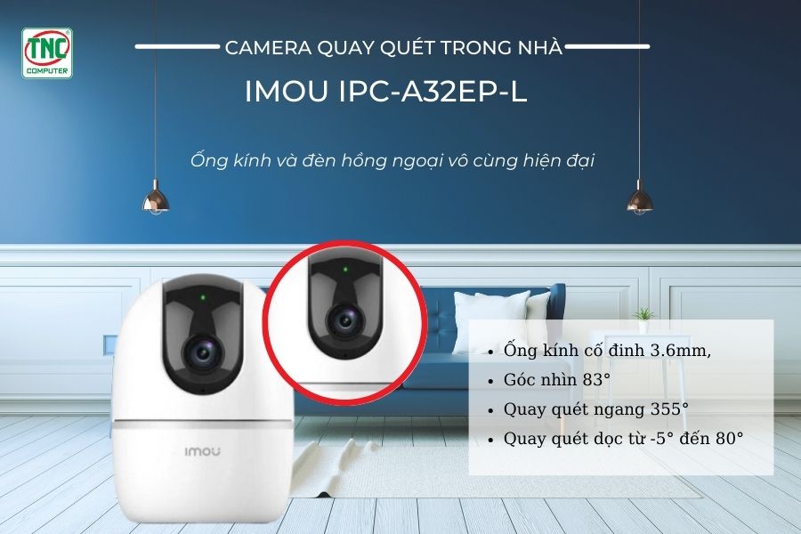 Camera quay quét trong nhà IMOU IPC-A32EP-L (2K, 3.0MP)