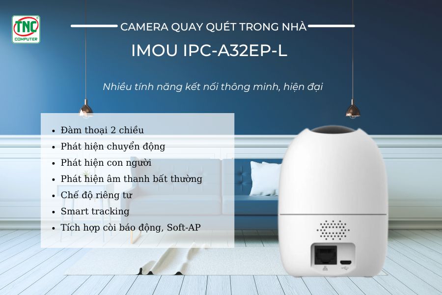 Camera quay quét trong nhà IMOU IPC-A32EP-L (2K, 3.0MP)