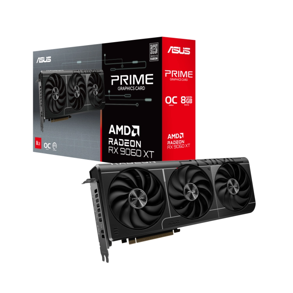 Card Màn Hình ASUS Prime Radeon RX 9060 XT 8GB GDDR6 OC Edition (PRIME-RX9060XT-O8G)