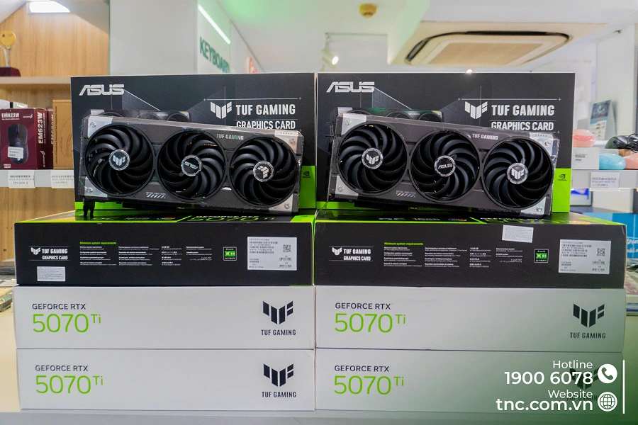 Card Màn Hình ASUS TUF Gaming GeForce RTX 5070 Ti 16GB GDDR7 (TUF-RTX5070TI-O16G-GAMING)