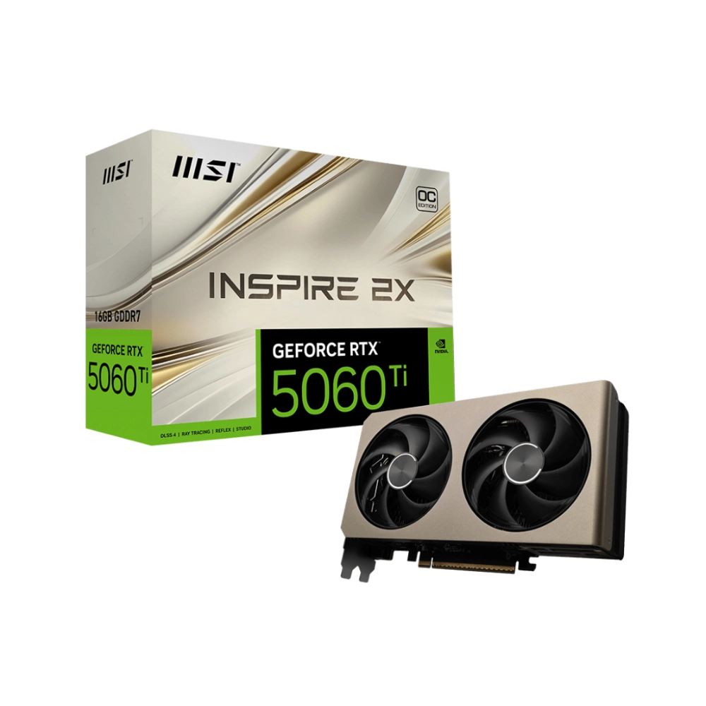 Card Màn Hình MSI GeForce RTX 5060 Ti 16G INSPIRE 2X OC
