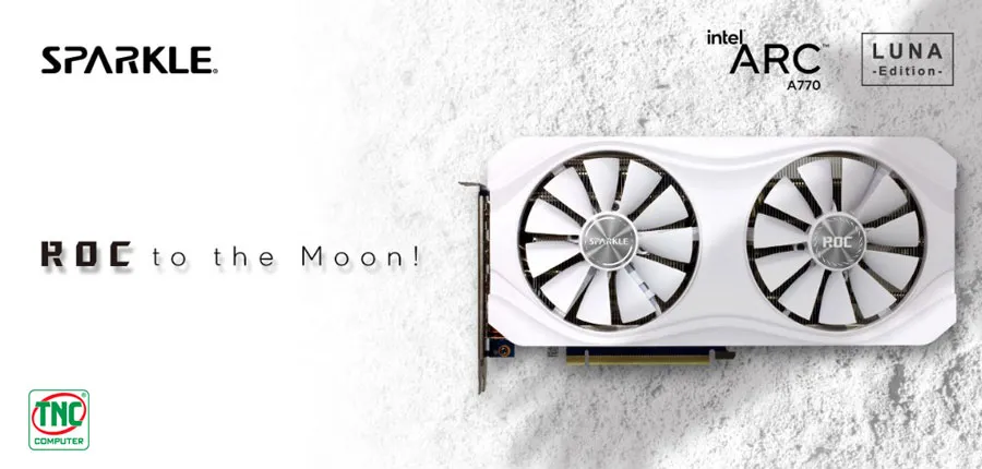 Card Màn Hình SPARKLE Intel Arc A770 ROC LUNA OC Edition 16GB GDDR6 (SA770RW-16GOC)