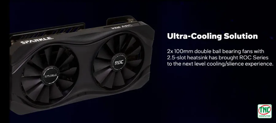 Card Màn Hình Sparkle Intel Arc A770 ROC OC Edition 16GB GDDR6 (SA770R-16GOC)