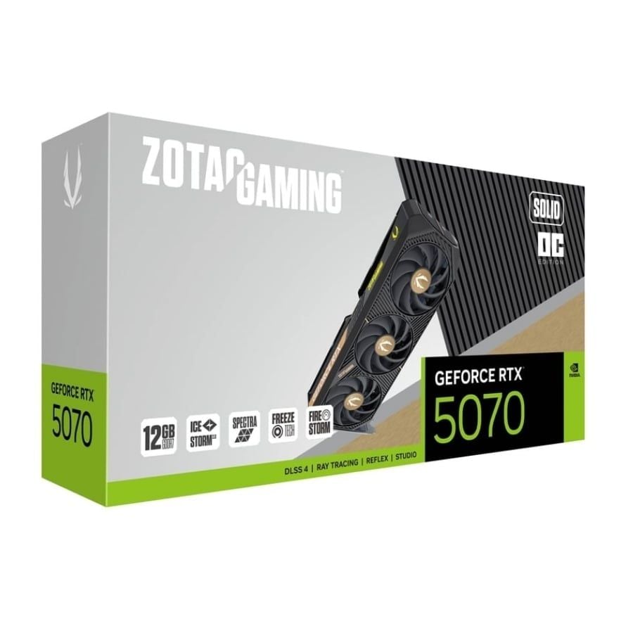 Card màn hình ZOTAC GAMING GeForce RTX 5070 SOLID OC (ZT-B50700J-10P)