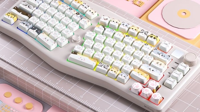 Bàn phím Leobog A75 TM (Moon Cat trắng/ Rambo switch) A7504