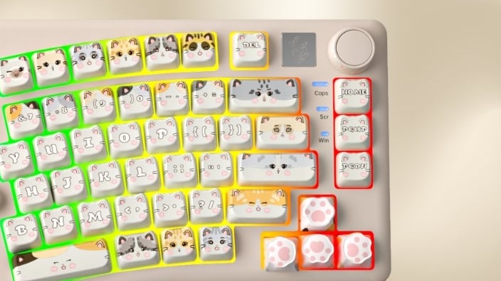 Bàn phím Leobog A75 TM (Moon Cat trắng/ Rambo switch) A7504