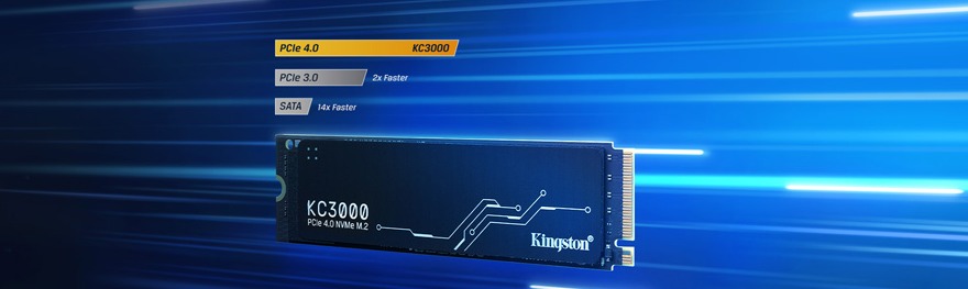 Ổ cứng SSD Kingston KC3000 512GB NVMe PCIe Gen 4.0 ( SKC3000S/512G )