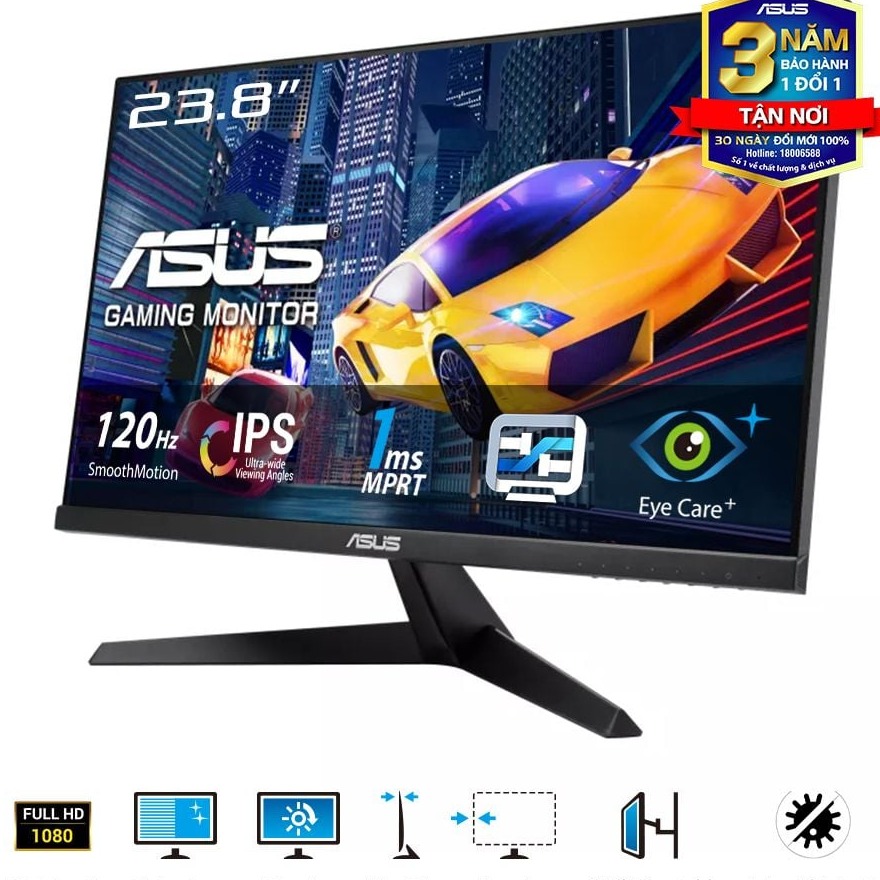 Màn hình ASUS VY249HGR 24" IPS 120Hz viền mỏng