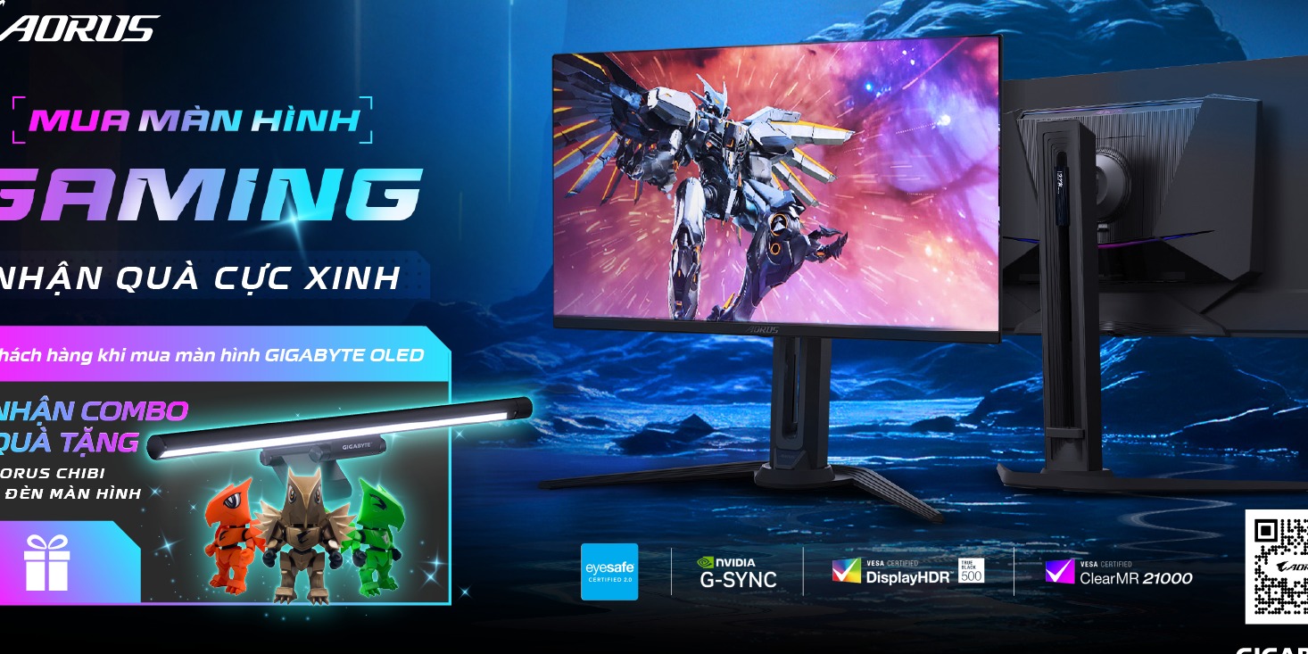 Màn hình AORUS FO27Q5P 27" OLED 2K 500Hz chuyên game