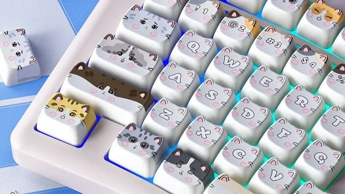 Bàn phím Leobog A75 TM (Moon Cat trắng/ Rambo switch) A7504