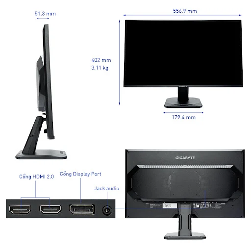 Màn hình Gigabyte GS25F2A 24.5 inch (Full HD/ IPS/ 240Hz/ 1 ms)