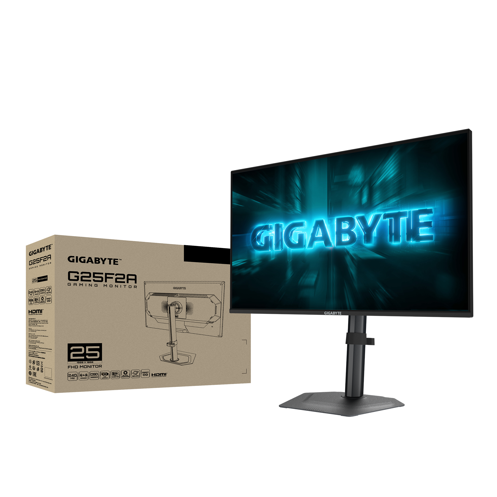 Màn hình GIGABYTE G25F2A 25" IPS 240Hz chuyên game