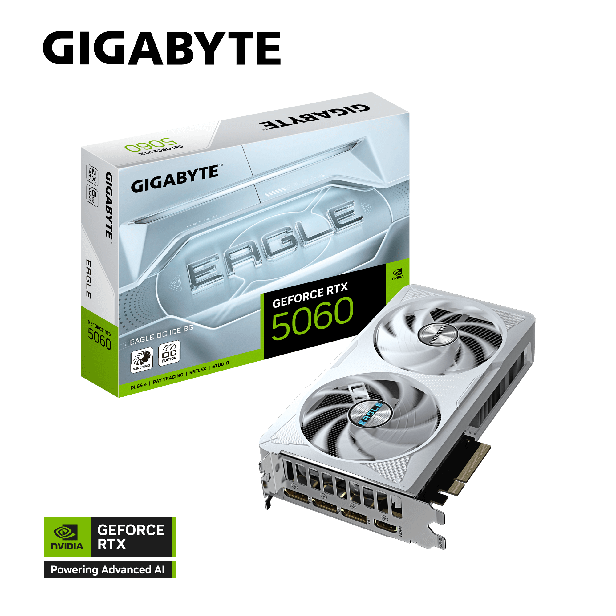 Card màn hình Gigabyte GeForce RTX 5060  Eagle Ice OC 8GB