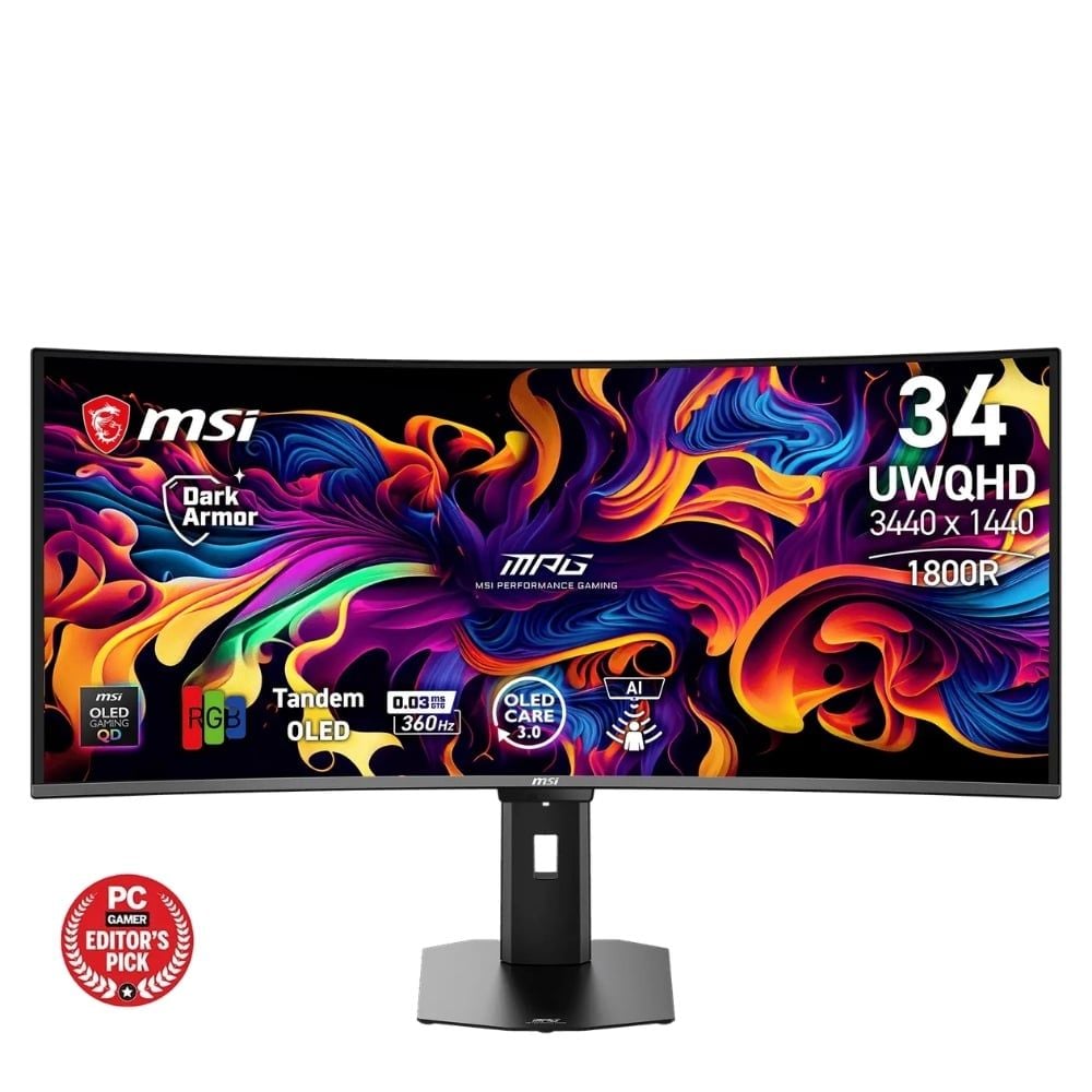 Màn hình cong MSI MPG 341CQR QD-OLED X36 34" QD-OLED 2K 360Hz chuyên game