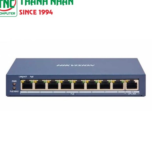Switch PoE+ HIKVISION DS-3E1309P-EI (8 x PoE 10/100Mbps, 1 x 1 Gbps)