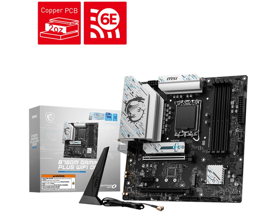 Bo mạch chủ MSI B760M GAMING PLUS WIFI DDR4