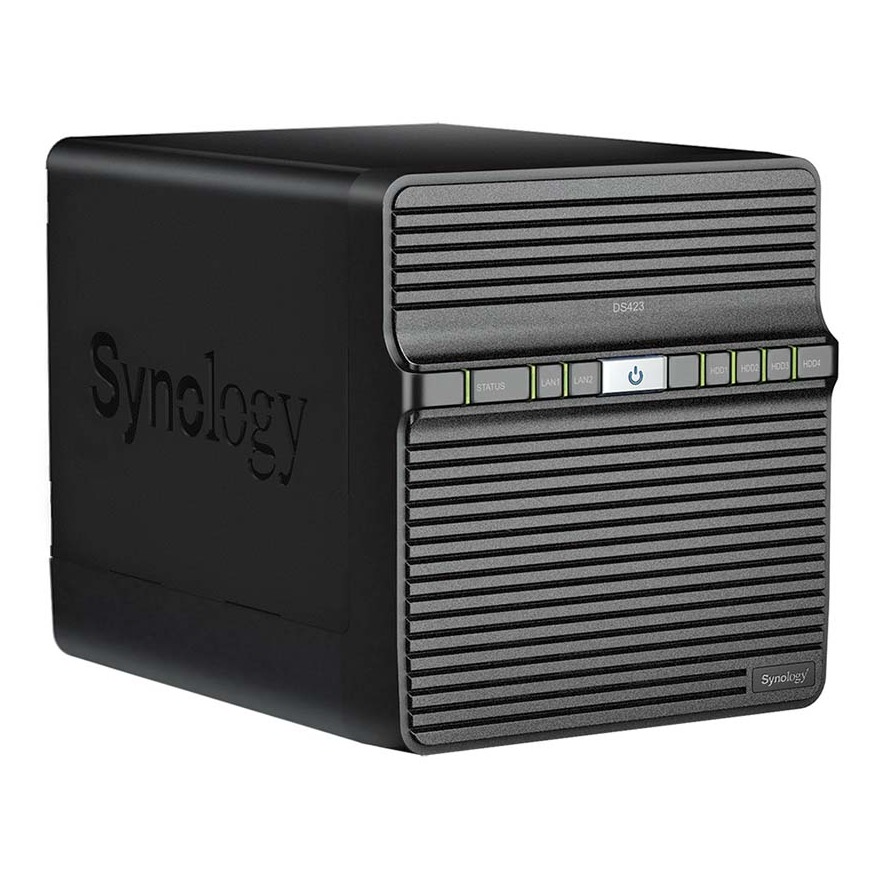 Thiết bị lưu trữ NAS Synology DS423 (2 GB DDR4 | 4 khay ổ cứng + M.2 2280 NVMe SSD )