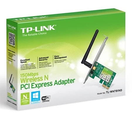 Card mạng PCIe WiFi N150 TP-Link TL-WN781ND