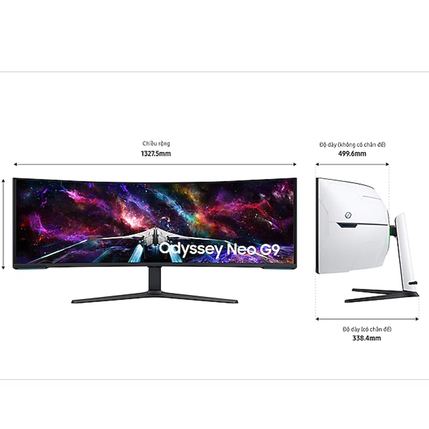 Màn Hình Gaming SAMSUNG Odyssey Neo G9 G95NC LS57CG952NEXXV (Cong - 57 inch - VA - DUHD - 240Hz - 1ms)