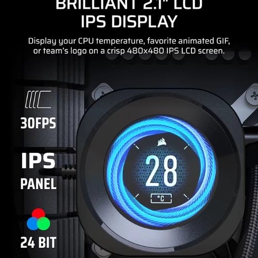 Tản nhiệt nước CPU 3 Fan Corsair NAUTILUS 360 RS LCD Black (CW-9061033-WW)
