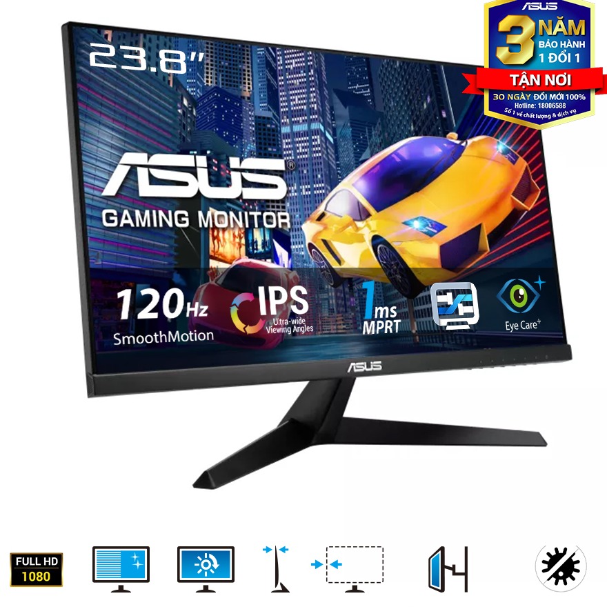 Màn Hình ASUS VY249HGR (23.8 inch - IPS - FHD - 120Hz - 1ms)