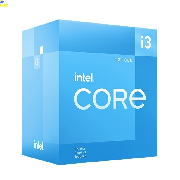 CPU Intel Core i3 12100F (Intel LGA1700 - 4 Core - 8 Thread - Base 3.3Ghz - Turbo 4.3Ghz - Cache 12MB - No iGPU)