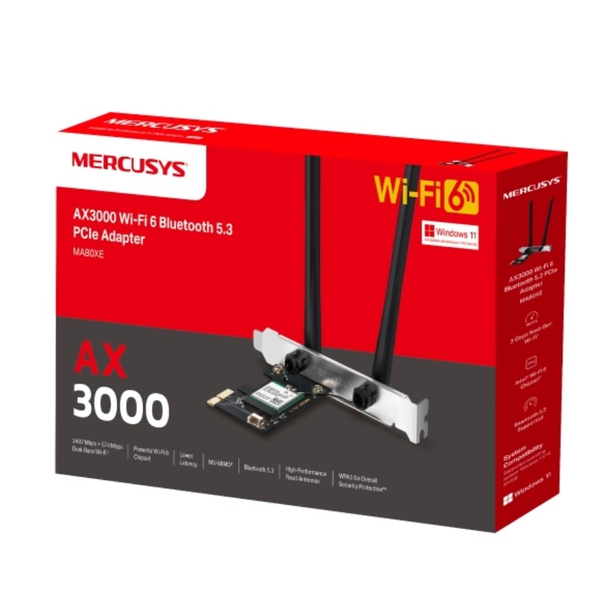 Card Mạng Mercusys MA80XE (Wifi 6/ Bluetooth 5.3)