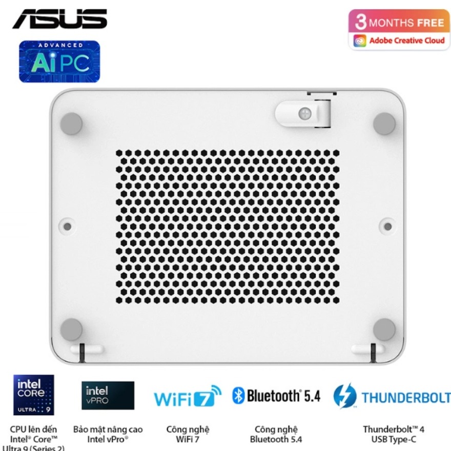 Máy bộ ASUS Mini PC NUC 15 Pro+ RNUC15CRSU500000I (Ultra 5 225H/ 3Y)