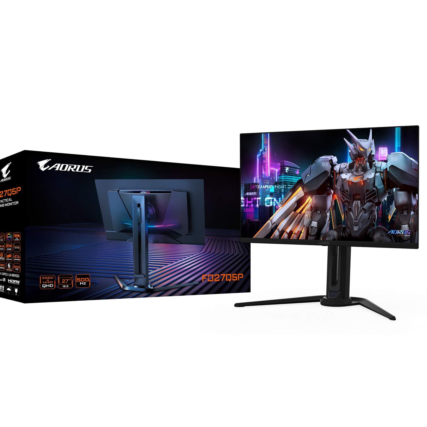 Thiết kế điều chỉnh của AORUS FO27Q5P