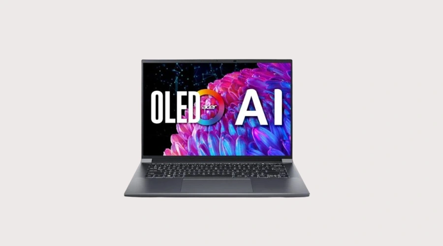 Laptop Acer Swift X 14 AI SFX14-72G-77F9 (Ultra 7 155H/ Ram 32GB/ SSD 1TB/ RTX 4050 6GB/ Windows 11 Home/ 2Y/ Xám)