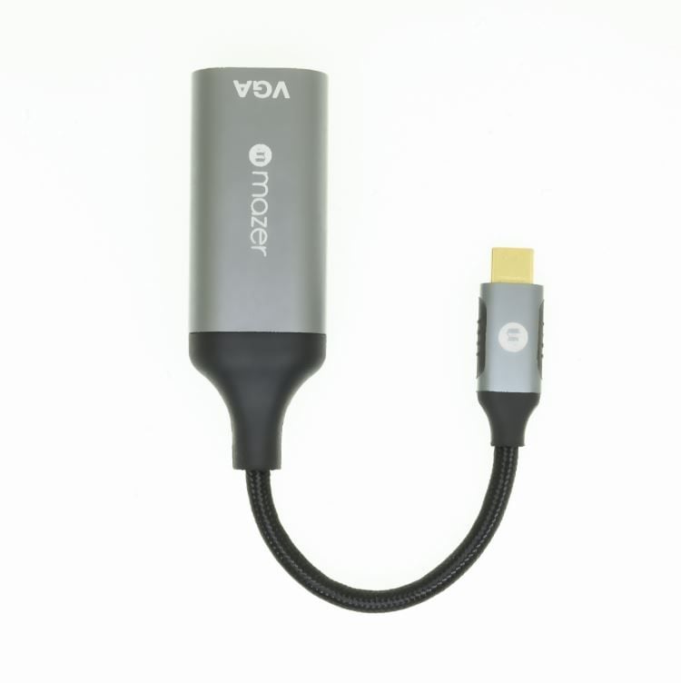 Bộ Chuyển Đổi Mazer ALU USB-C to VGA 1080P Adapter M-USBCAL351-GY