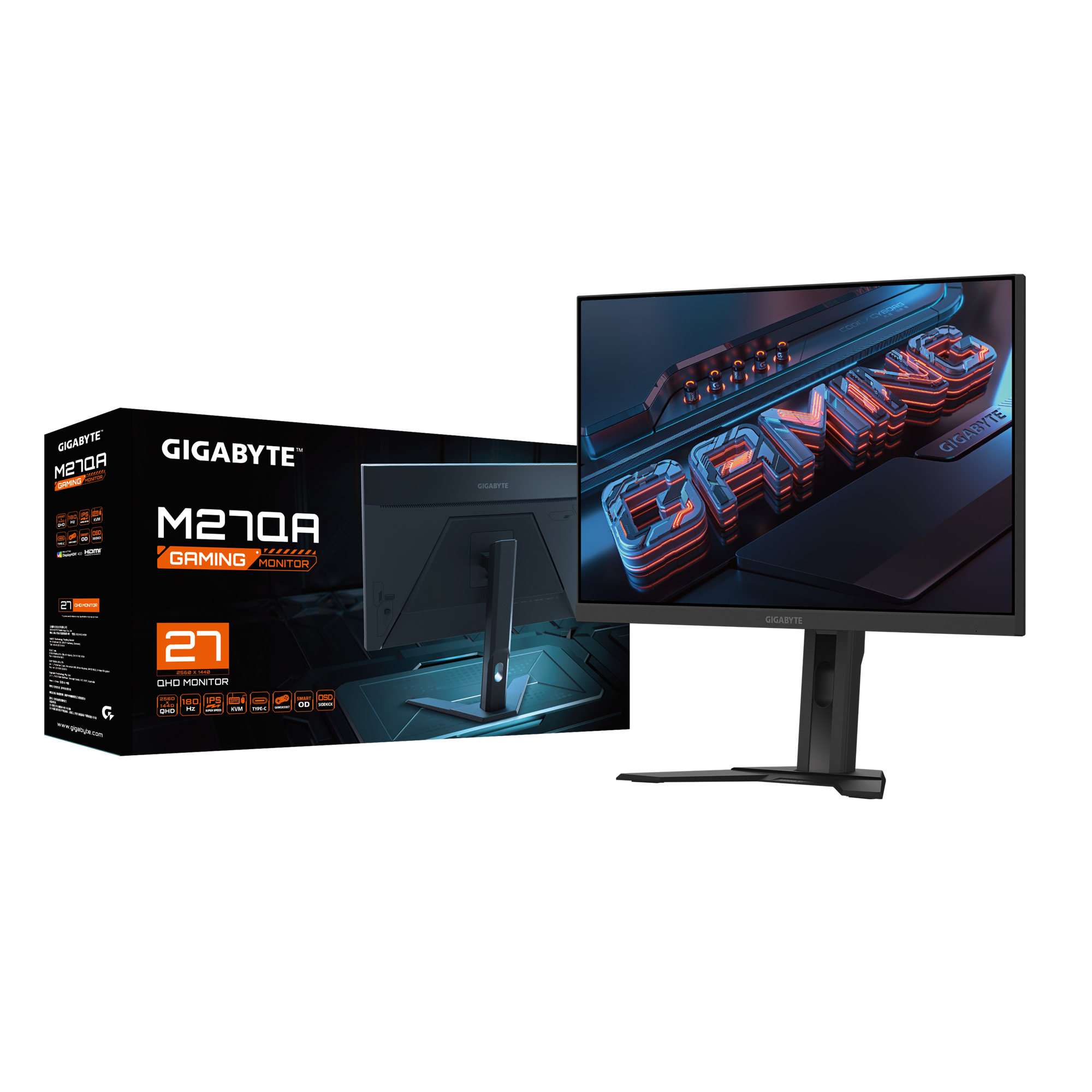 Màn hình GIGABYTE M27QA 27" IPS 2K 180Hz chuyên game