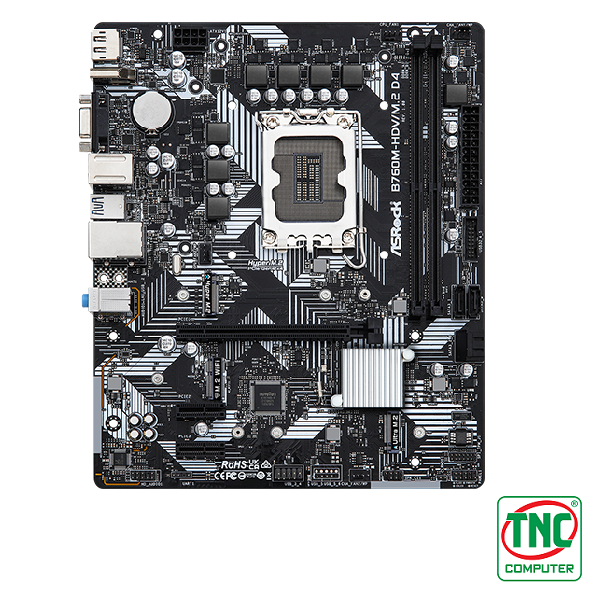 Mainboard ASROCK B760M-HDV/M.2 D4 (2 x DDR4/ 64GB/ LGA 1700/ Micro ATX)