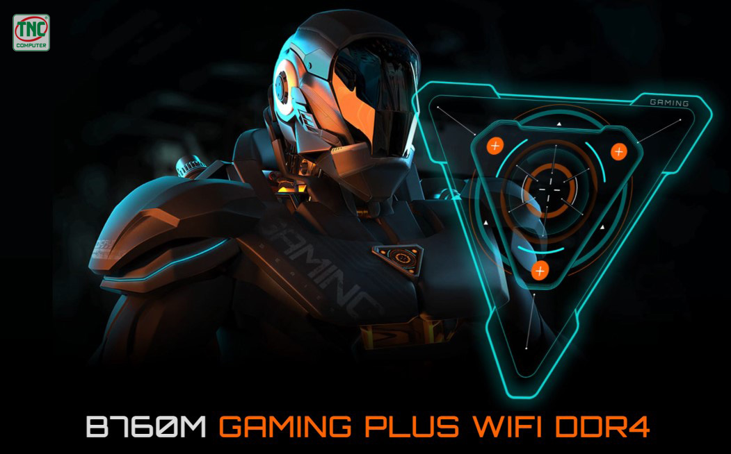 Mainboard Gigabyte B760M GAMING PLUS WIFI DDR4 (4 x DDR4/ 128 GB/ LGA 1700/ Micro ATX)