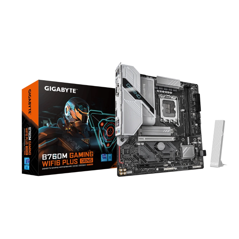 Mainboard Gigabyte B760M GAMING WIFI6 PLUS GEN5 (4 x DDR5/ 128 GB/ LGA 1700/ Micro ATX)