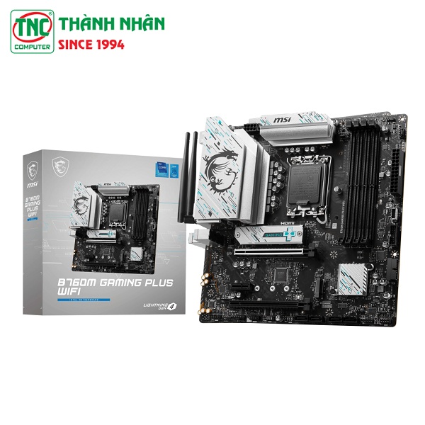 Mainboard MSI B760M GAMING PLUS WIFI DDR4 (4 x DDR4/ 128 GB/ LGA 1700/ Micro ATX)
