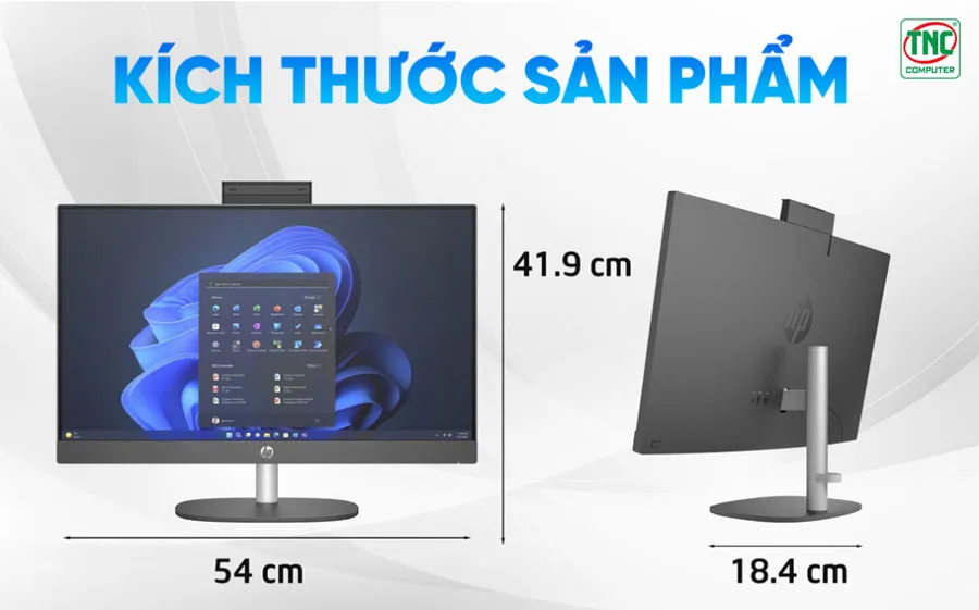 Máy bộ HP All-in-one ProOne 240 G10 AIO 9H0B3PT (i7 1355U/ Ram 8GB/ SSD 512GB/Windows 11/ 1Y)