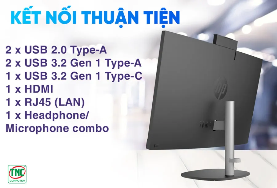 Máy bộ HP All-in-one ProOne 240 G10 AIO 9H0B3PT (i7 1355U/ Ram 8GB/ SSD 512GB/Windows 11/ 1Y)