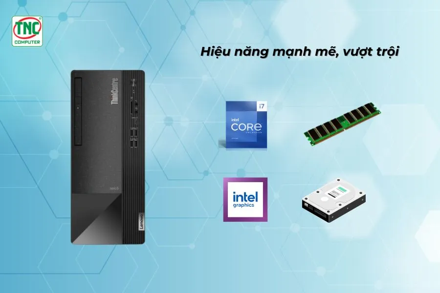 Máy bộ Lenovo ThinkCentre Neo 50t Gen 4 12JB001JVA (i7 13700/ Ram 8GB/ SSD 512GB/ 1Y)