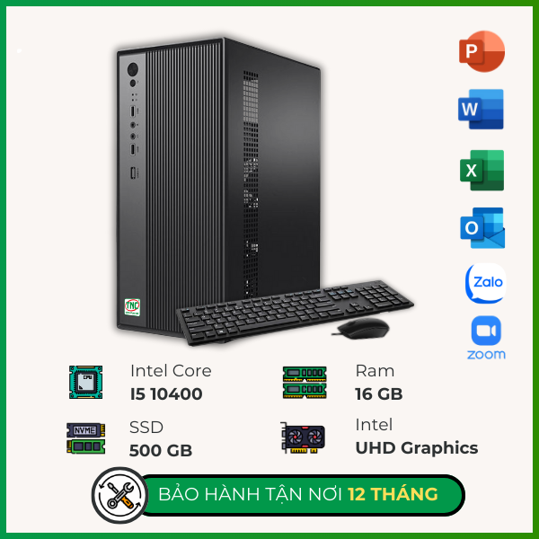 Máy bộ Progear Văn Phòng I5410 (I5 10400/ Ram 16GB/ SSD 500GB)