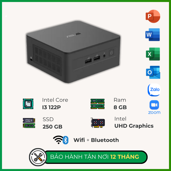 Máy bộ Progear Mini PC MPCI312R8S256 (I3 1220P/ Ram 8GB/ SSD 256GB)