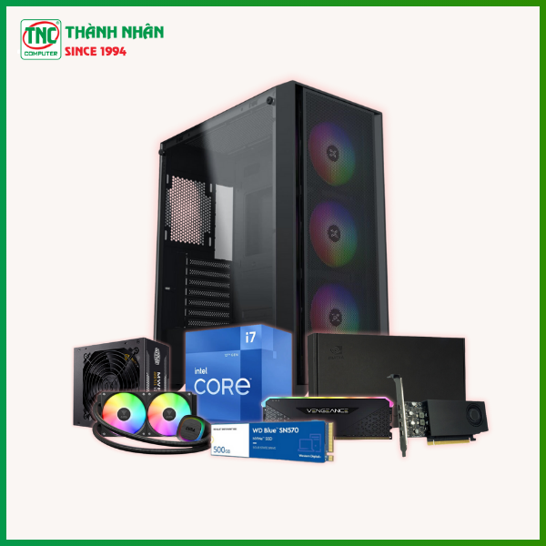 Máy bộ Progear Workstation 14700F (I7 14700F/ Ram 16GB/ SSD 500GB/ VGA A1000 8GB)